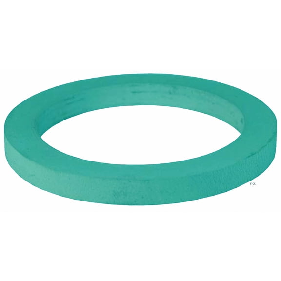 6" Camlock Gasket, Cam and Groove, Green, Viton, (100 gaskets)