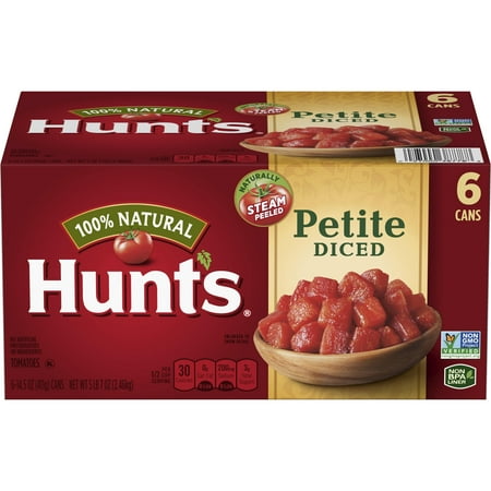 (6 Cans) Hunt's Petite Diced Tomatoes, 14.5 oz