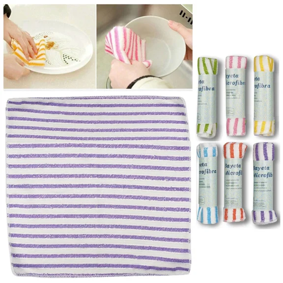 6 Car Wash Microfiber Towel Auto Cleaning Drying Cloth Detailing Super Absorbent