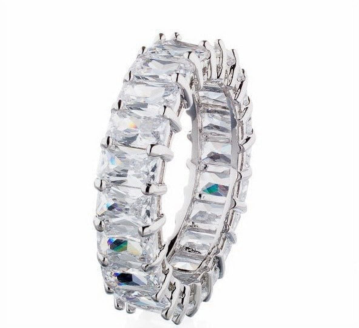 Cz emerald deals cut eternity band