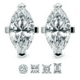 thumbnail image 1 of 6 Carat Marquise IGI Certified Lab Grown Diamond Solitaire Earrings | 14K Rose Gold FG VS Diamonds | Stud Earrings Friendly Diamonds, 1 of 6