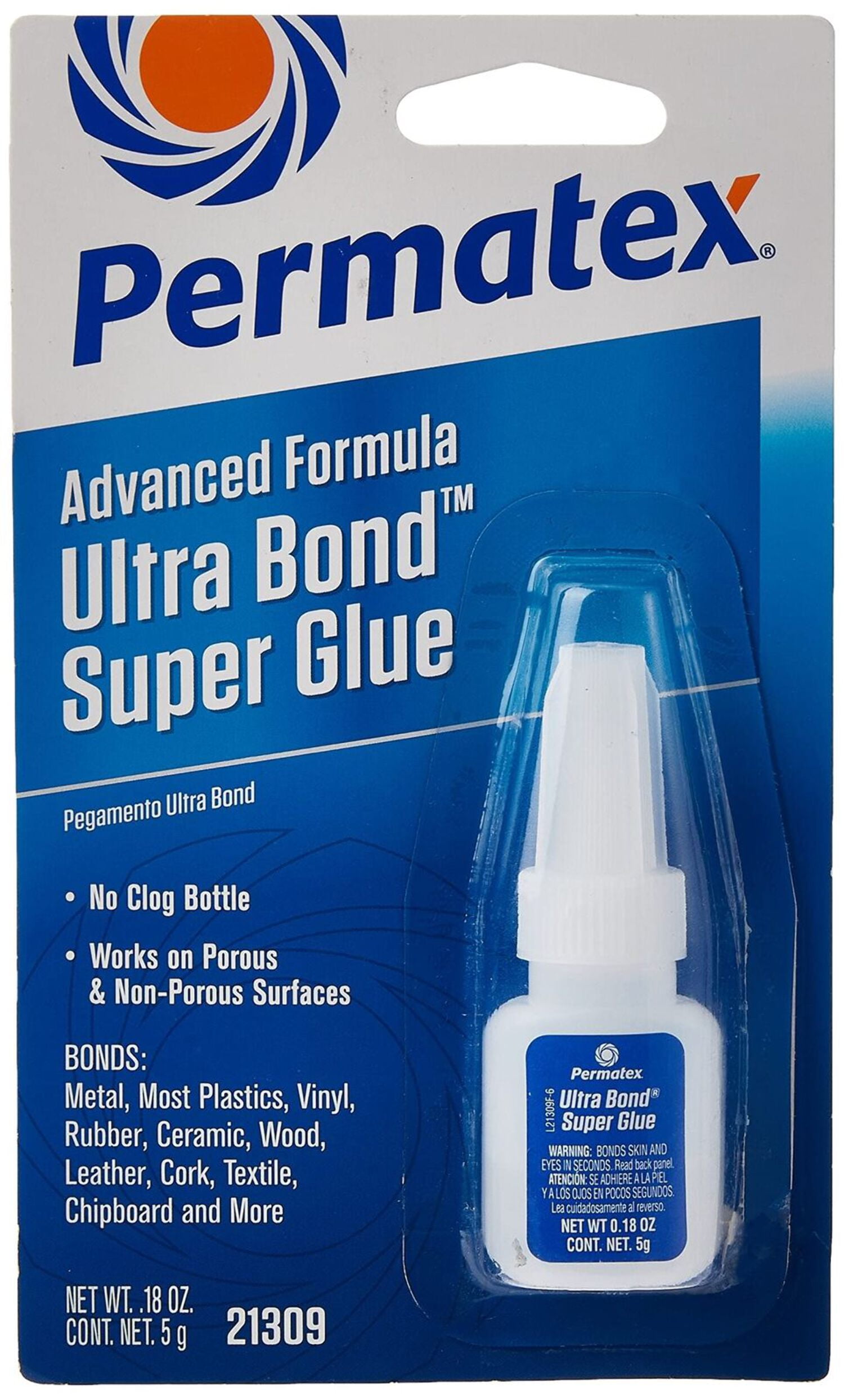 ITW BRANDS Permatex 21309 Ultra Bond Super Glue, 5 G