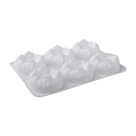 6 Cavities Grade Silicone Cake Mold Mountain Shape Handmade Baking Supplies Suitable for Baking Chocolate Dessert