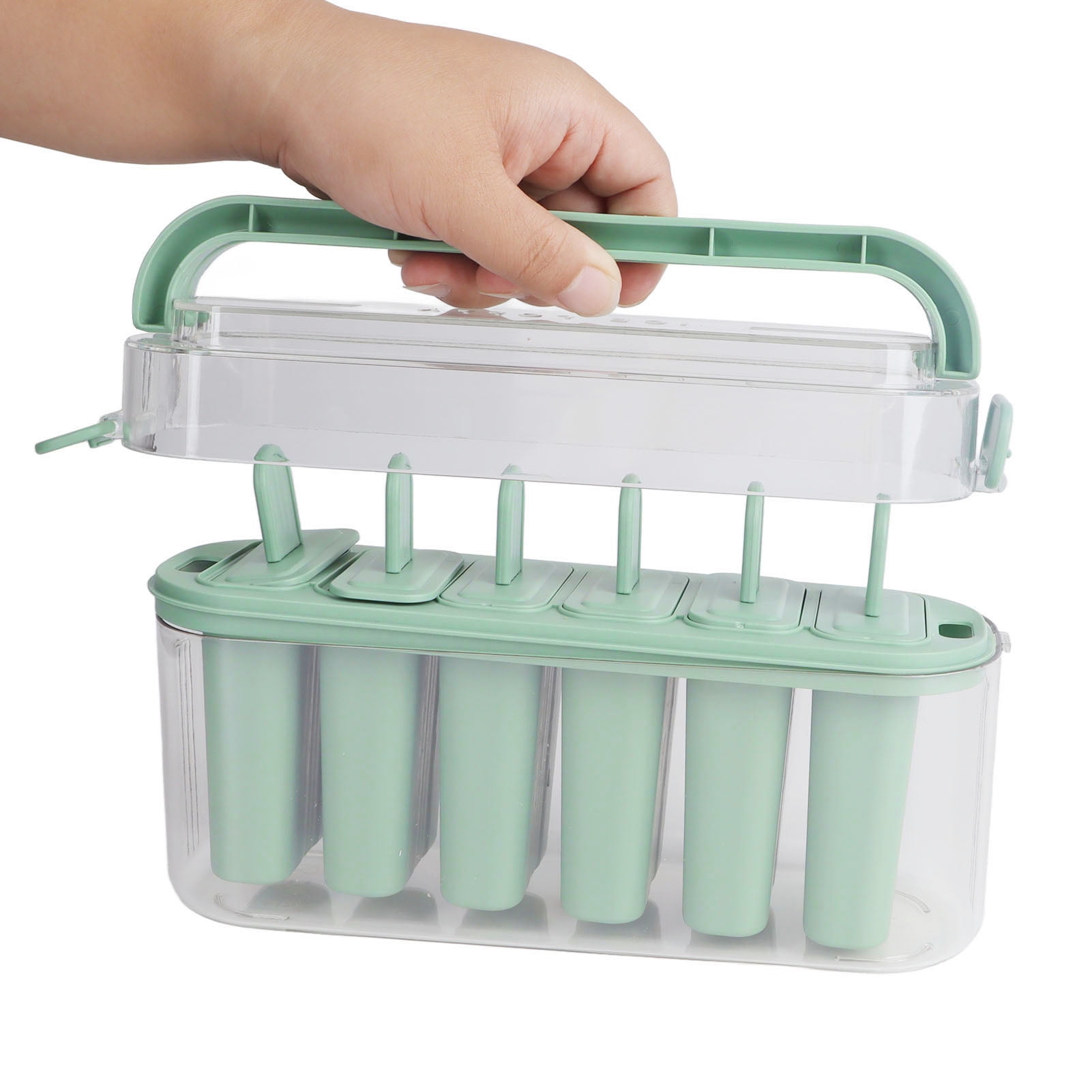 6 Cavities Ice Cream DIY Molds, Ice Cream Bar Maker Ice Cream Easy To