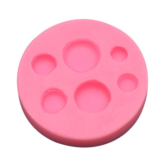 6 Cavities Macarons Shape Fondant Silicone Mold Chocolate Baking Mold