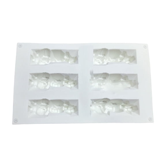 6 Cavities Silicone Cake Mold Mountain Shape Professional Pastries Tool Suitable for Home Baking People and Professional