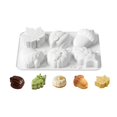 thumbnail image 1 of 6-Cavity Autumn Harvest Mousse Silicone Mold, Pumpkin Maple Leaf Acorn Design for Fall Baking Chocolate Soap and Candle, Baking Tool, 1 of 9