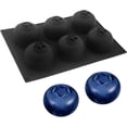thumbnail image 1 of 6-Cavity Blueberry Silicone Mold | 3D Blueberry Shape for Mousse, Chocolate & Cake | BPA-Free, Non-Stick Baking Mold for Desserts |, 1 of 6