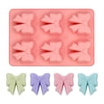thumbnail image 1 of 6-Cavity Bow Shaped Silicone Cake Mold, Food Grade Non-Stick Silicone Mold for French Desserts, Chocolate, Candy, Jelly and Baking Supplies, 1 of 4