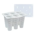 thumbnail image 1 of 6-Cavity Ice Cream Mold With Lid Freezer Tray Homemade Popsicle Maker Ice Lolly Dessert Mold, 1 of 7