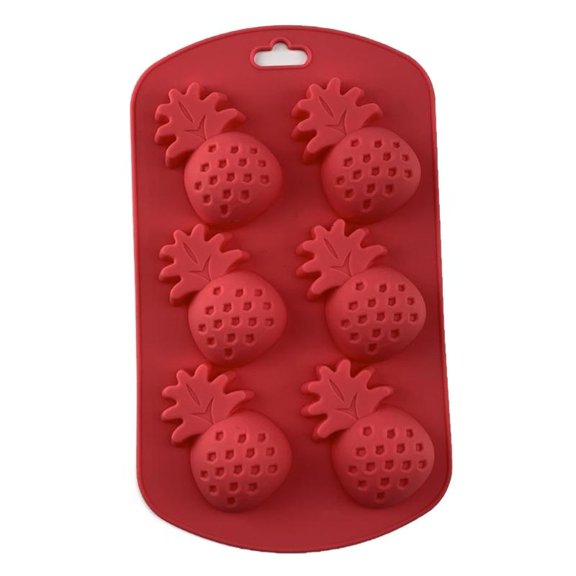 6 Cavity Pineapple Silicone Chocolate Candy Mould Baking Cake Decorating Tool Kitchen Accessories