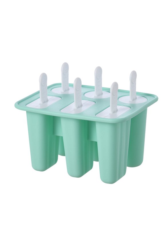 6-Cavity Reusable Silicone Popsicle Molds, Easy Release Popsicle Maker Molds