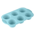 thumbnail image 1 of 6-Cavity Silicone Cupcake Pan - Non-Stick Round Baking Tray for Muffins, Bpa-Free Flexible Mold for Cakes, Mini Cake Maker, 11.8 Inch Oven Safe, 1 of 9
