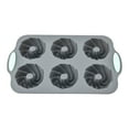 thumbnail image 1 of 6-Cavity Silicone Donut Mold – Non-Stick Reusable Tray for Cakes/Pastries/Ice Cubes (Baking & Freezing Use), 1 of 6