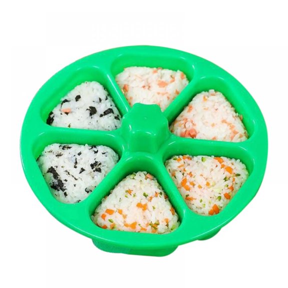 6 Cavity Triangle Sushi Mold Onigiri Rice Ball Press Maker Non-stick Sushi Maker Tools For Seaweed Cilantro Rice Balls