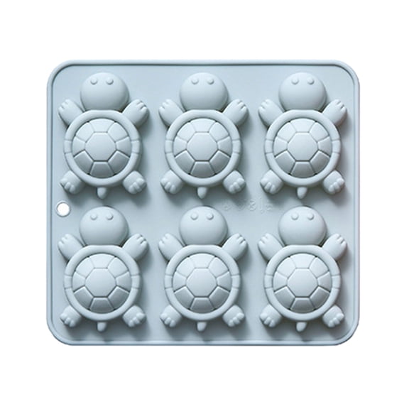 6 Cavity Turtles Silicone Mousses Cake Mold Chocolate Baking Mold Kitchen Tool Party Celebration Dessert Bakewares