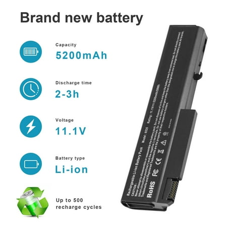 6 Cell Battery for HP Compaq 6530B 6730b 6735b EliteBook 6930P 8440P 8440W 6540b