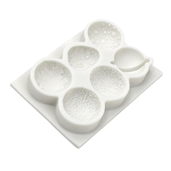 6 Cells Chocolate Mold Planet Shape Chocolate Candy Moulds Baking Gadgets Non-stick Silicone for Kitchen Baking
