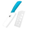 thumbnail image 1 of 6" Ceramic Vegetable Cleaver Kitchen Chef Knife with Blade Cover Soft Handle Rustproof No-stick Meat Slicing Fruit Paring Cutter (Blue), 1 of 7