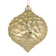 thumbnail image 1 of 6" Champagne Glitter Pine Cone 6/Bag, 1 of 2
