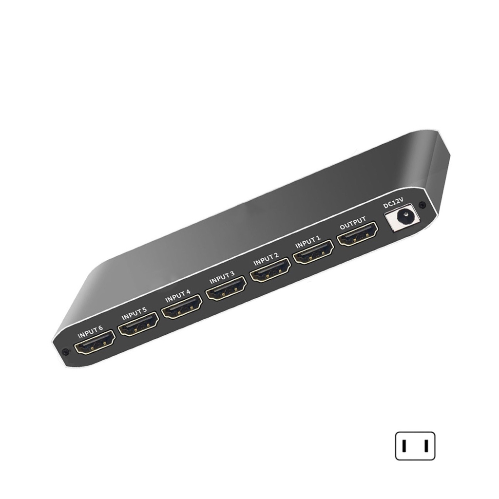 Six Screen 6 Channel 2.0 Display Splitter Six Screen Multiviewer 6x1 Switcher ...