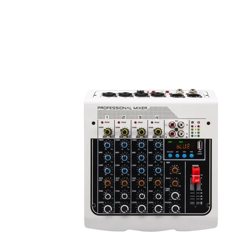 6 Channel DJ Controller Sound Mixer USB Recording Computer Delay Repeat Effect Sound Card