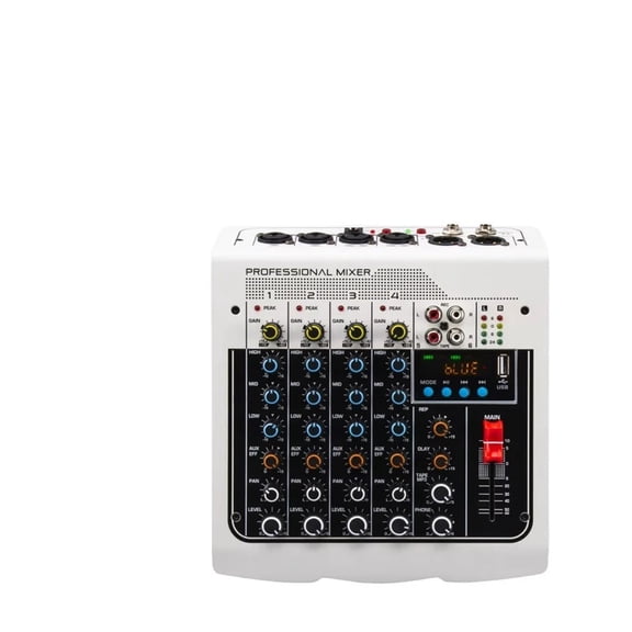 6 Channel DJ Controller Sound Mixer USB Recording Computer Delay Repeat Effect Sound Card
