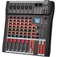 thumbnail image 1 of 6 Channel Mixer Audio Console, CT-60S Professional Music Mixer DJ Mixing Board with Reverb Bluetooth MP3 Player 48V Phantom Power Supply USB Recording for Studio Karaoke Live Performance, 1 of 9