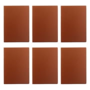 6 Charleston Soft Bound Journals Pack - Ivory Paper, Dotted, Lines, With Bookmark - Brown