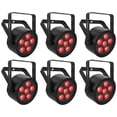 thumbnail image 1 of (6) Chauvet DJ SlimPAR H6 ILS RGBAW+UV LED DMX Par Can Party/Stage Wash Lights, 1 of 8