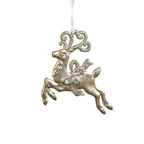 6" Christmas Tree Hanging Decorations, 3D Snowflake Reideer Peacock Carousel Flower Christmas Decorations, Exquisite Christmas Ornaments Pendants, Christmas Gifts for Grandkids