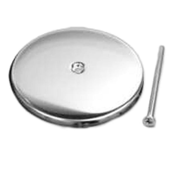 6" Chrome Flat Cleanout Cover Plate