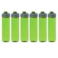 thumbnail image 1 of 6 Clear Plastic Sports Bottles Set, 28 oz. - Flip Lid, Two Tone, Durable - Lime Green, 1 of 5