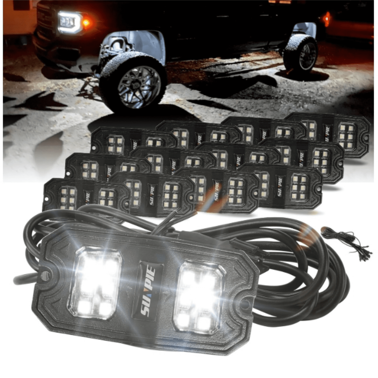 RV, Trailer & Camper Parts & Accessories Pair Of 6 LED Clear White Oval ...