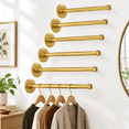 6 Closet Rods For Hanging Cloth 12 Inch Industrial Pipe Clothing Rack ...