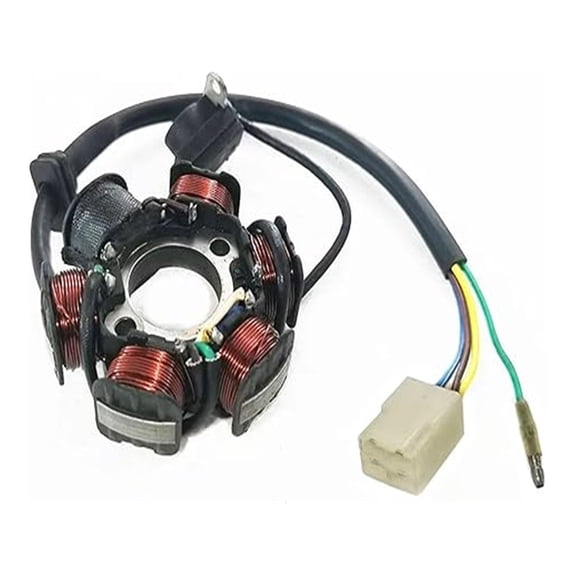 6 Coil Pole 5 Wires Magneto Flywheel Stator Rotor for 50cc 70cc 90cc 110cc 125cc Pit Dirt Bike ATV Buggy etc.. Stators