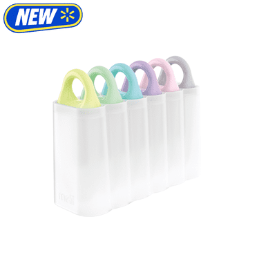 Melii Ice Pop Mold, 6 Plastic Popsicle Molds, Multi-Color