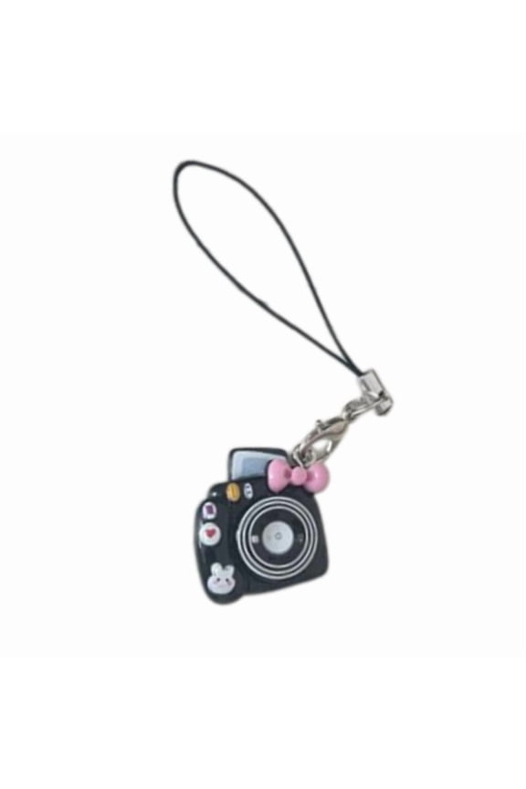 6 Color Option Miniature Camera Keychain Adorable Macaron Design Phone Lanyard Stylish Jewelry Charm For Backpacks