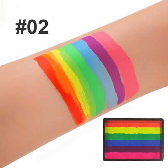 6 Color Split Cake Face Paint Kit for Kids Adults, Professional Water Activated Makeup Palette, Non-Toxic Body Paint for Halloween Christmas Carnival Cosplay