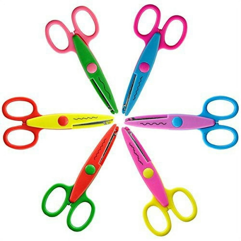 6 Colorful Decorative Paper Edge Scissor Set, Great for Teachers