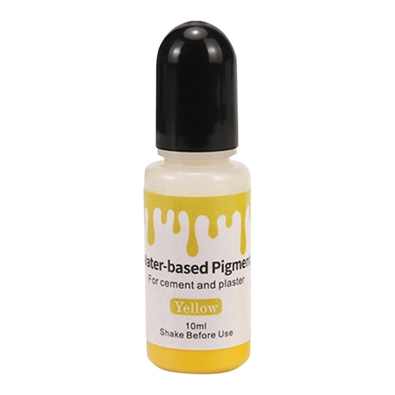 6 Colors 0.34oz Water Based Pigment Dye Set Concentrated Gypsum Cement Concrete Colorant Plaster Stain Dye Handmade Craft Coloring Pigment for Plaster Statue DIY Art Crafts Home Decor Painting Use