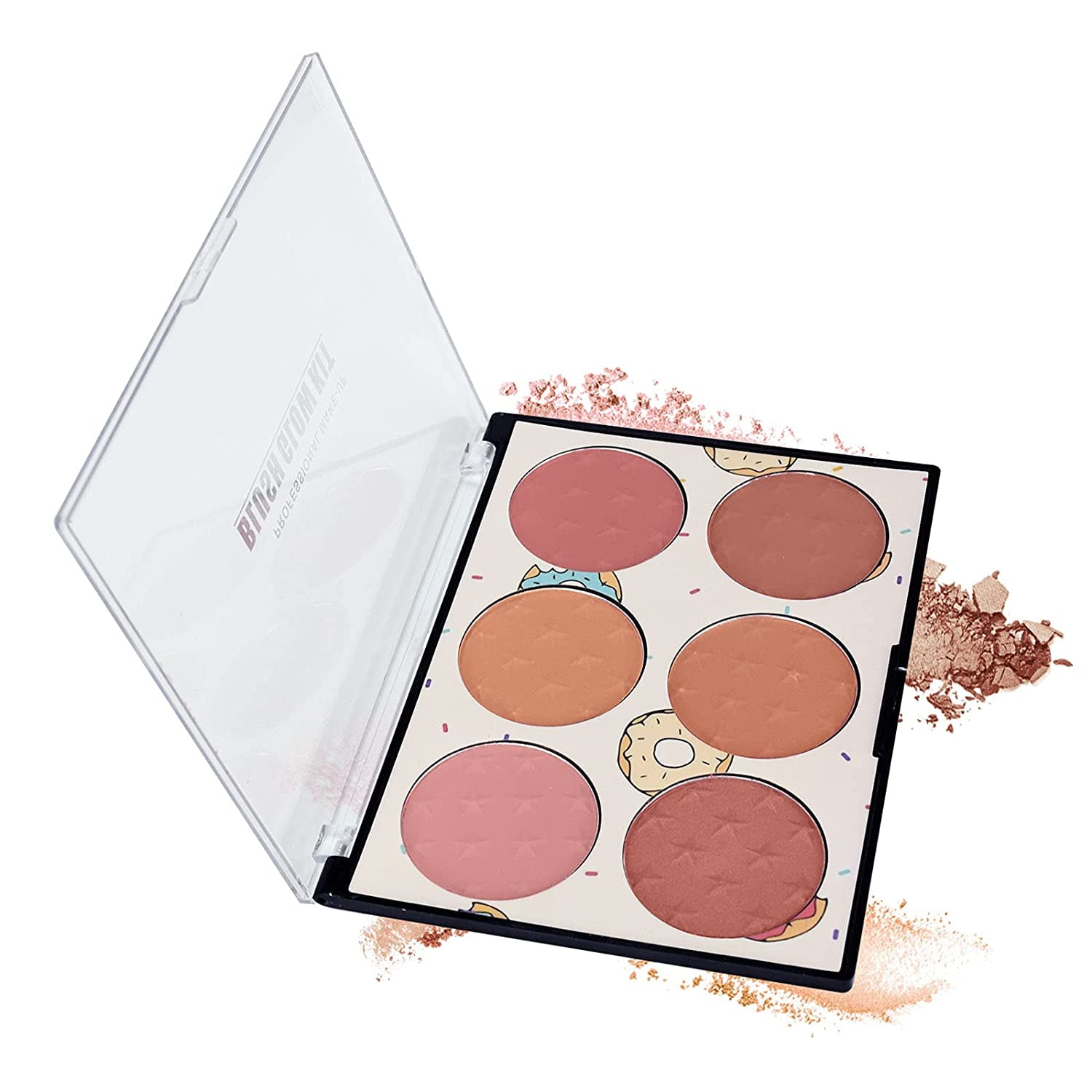 6 Colors Face Blush Palette,Light Luxury Blush Palette Matte Blush
