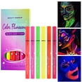 thumbnail image 1 of 6 Colors Face Paint Makeup, Sweatproof, Smudgeproof, Waterproof UV Eye Liner Set, Glow Face Painting Kit for Adults Artist Halloween Christmas Birthday Party, 1 of 8