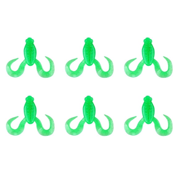 6 Colors Floating Curly Leg Frog High Elastic Lure Simulation Bait Set 4cm/1.9g