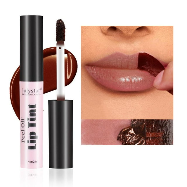6 Colors Lip Stain Peel off Lip Tint Stain Tattoo Color Waterproof Long Lasting- V4S2