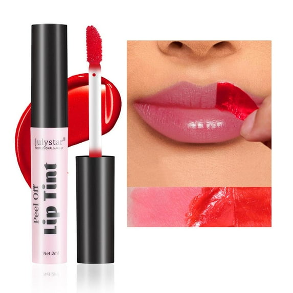 6 Colors Lip Stain Peel off Lip Tint Stain Tattoo Colors Waterproof Long-Lasting J5C4