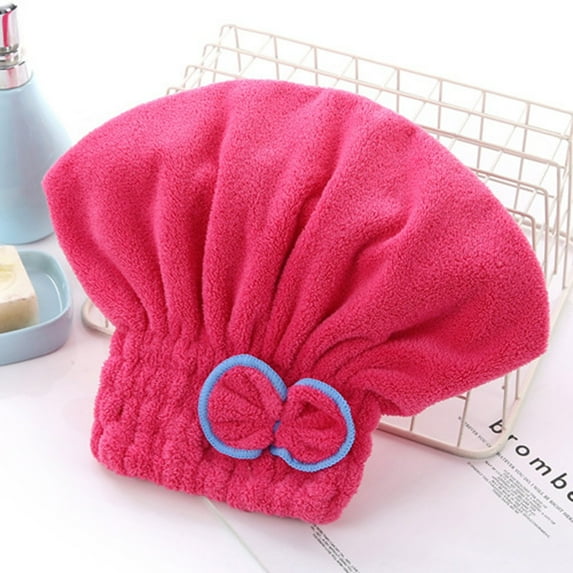 6 Colors Microfiber Solid Quickly Dry Hair Hat Hair Turban Women Head Wrap Hat