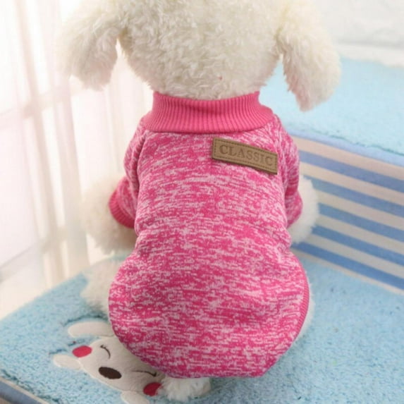 6 Colors New Clothes For Pet Dogs Soft Comfortable Autumn Winter Wram Fashion Classic Woolen Sweater Dog's Clothes