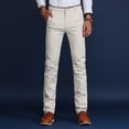 thumbnail image 1 of 6 Colors New Spring Autumn Men's Slim Casual Pants Fashion Business Cotton Brand Thin Trousers Classic Style Men's Brand, 1 of 6