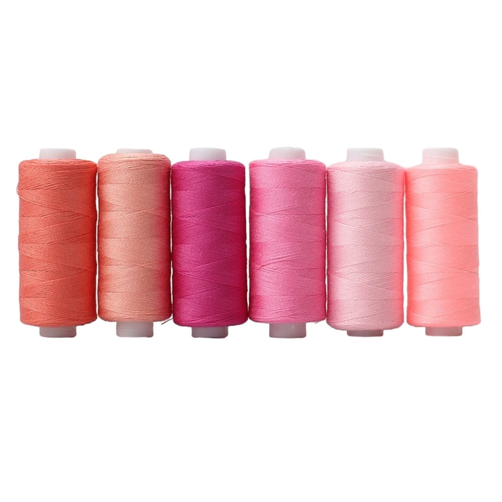 6 Colors/Set Yarn Sewing Thread Roll Diy Handmade Embroidery Thread ...